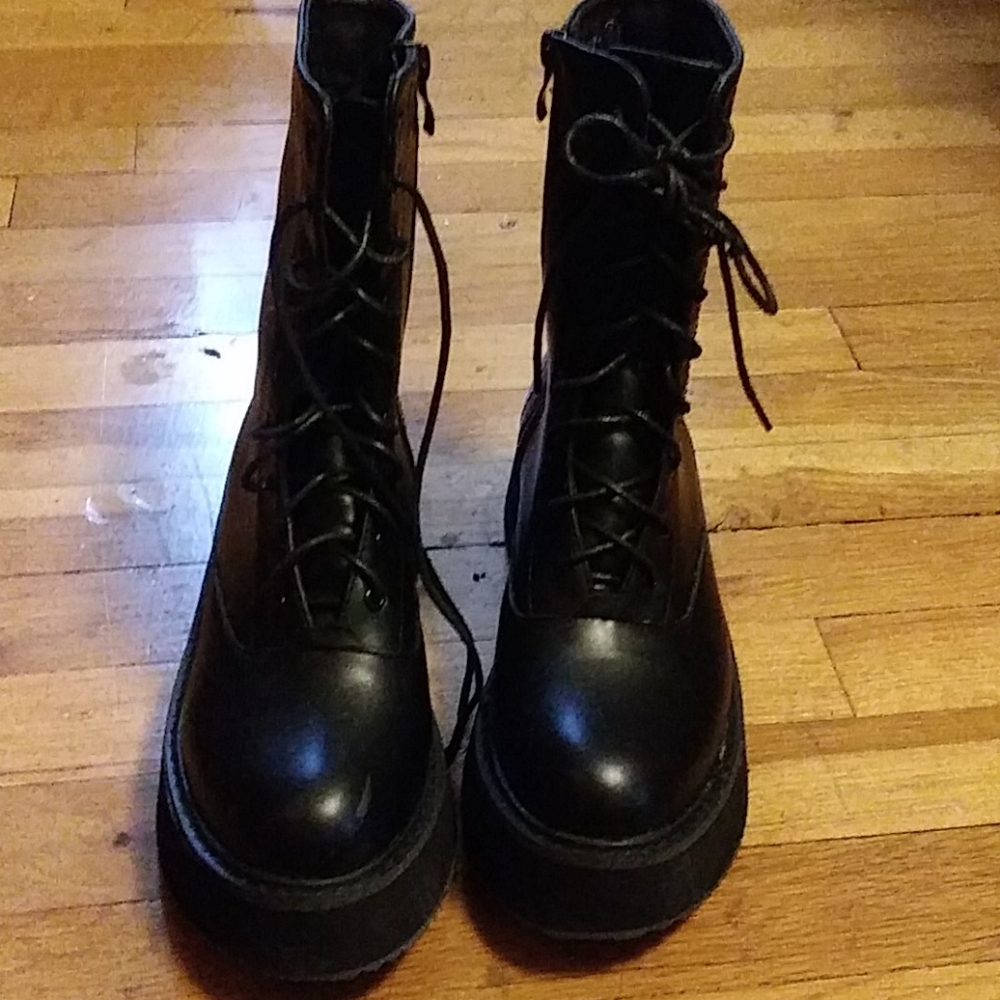 Platform Combat boots, Size 9 US, 39 EUR